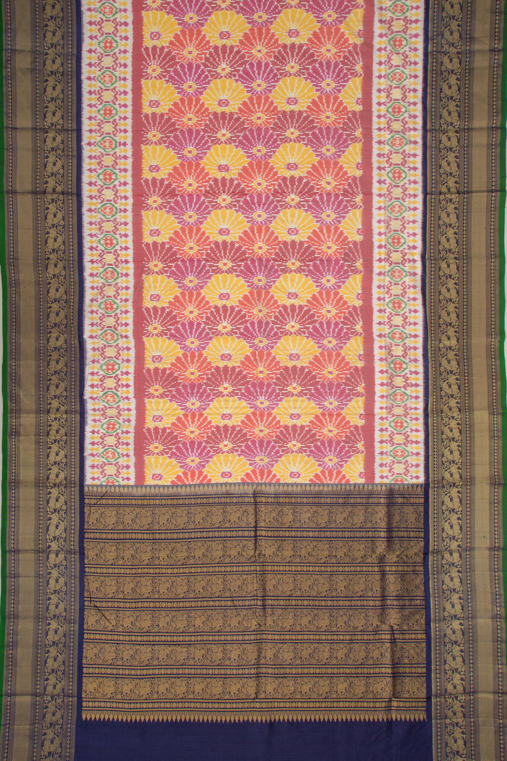 Kanchipuram Silk Ikat Red Saree