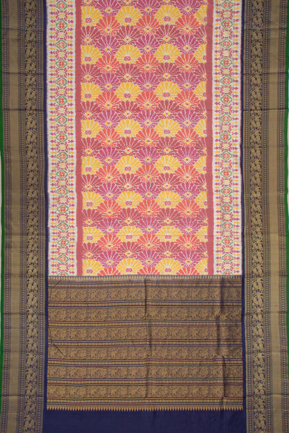 Kanchipuram Silk Ikat Red Saree