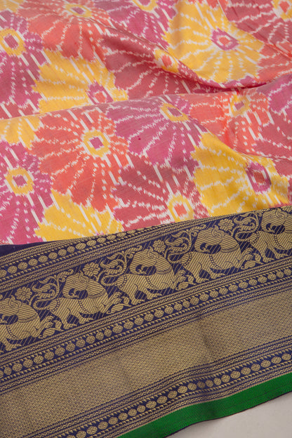 Kanchipuram Silk Ikat Red Saree
