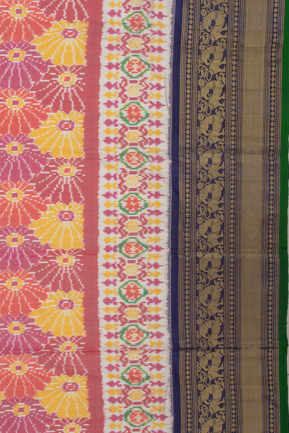 Kanchipuram Silk Ikat Red Saree