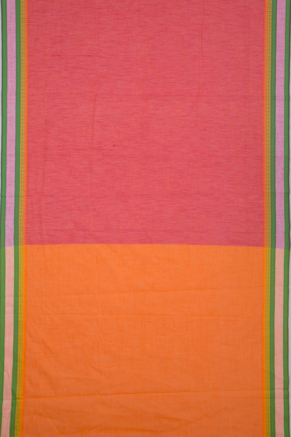 Venkatagiri Cotton Plain Red Saree