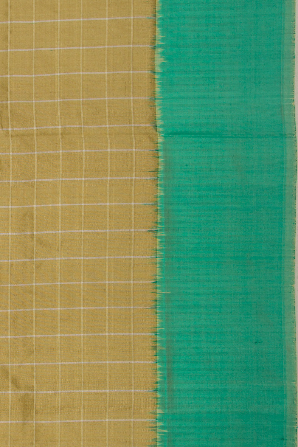 Coimbatore Silk Checks Mehandi Green Saree