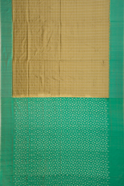 Coimbatore Silk Checks Mehandi Green Saree