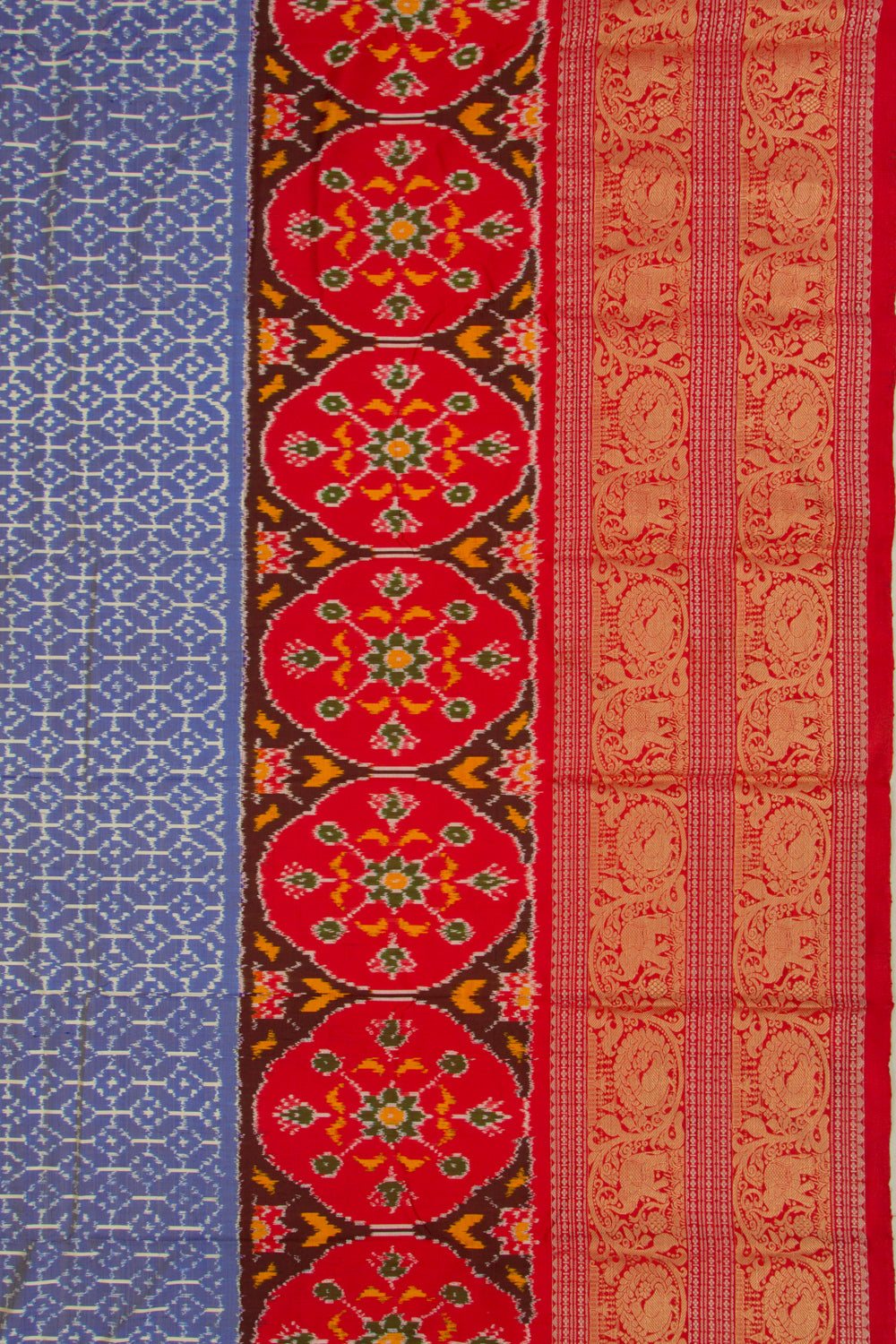 Kanchipuram Silk Ikat Violet Saree
