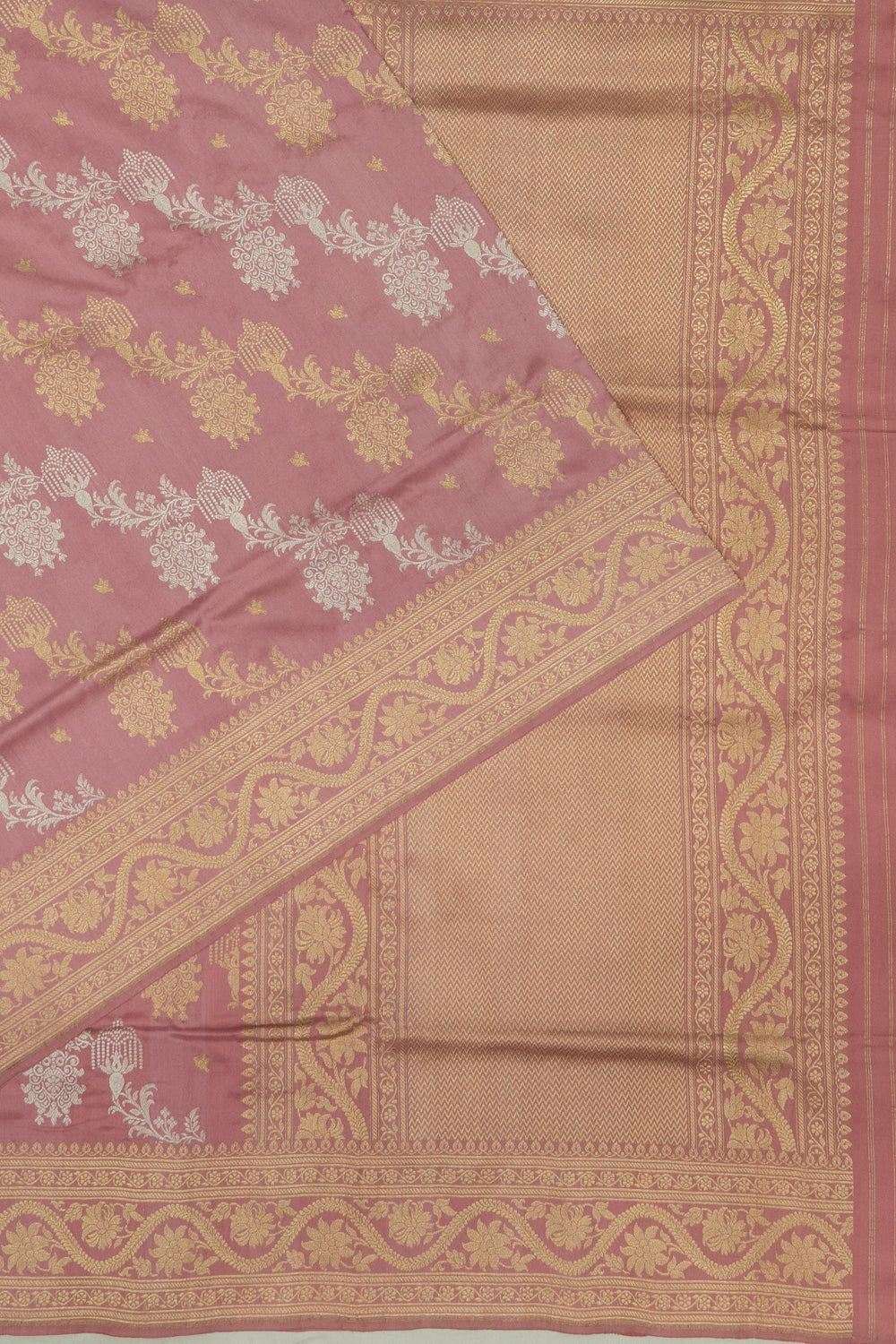 Banarasi Silk Jaal Lilac Saree