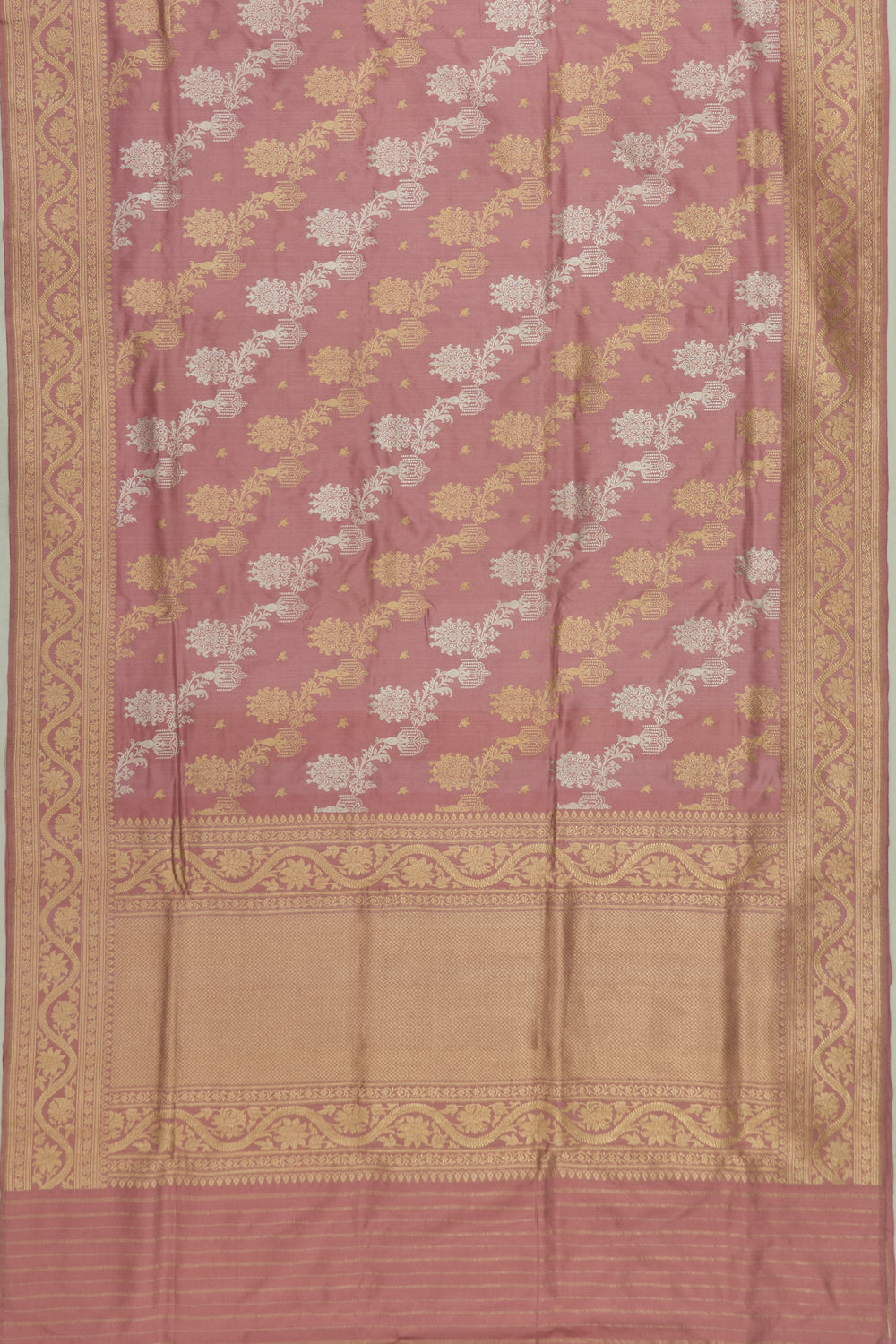 Banarasi Silk Jaal Lilac Saree