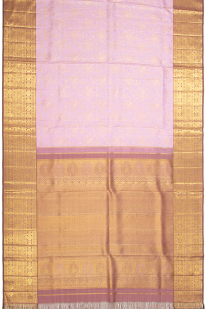 Kanchipuram Silk Jaal Baby Pink Saree