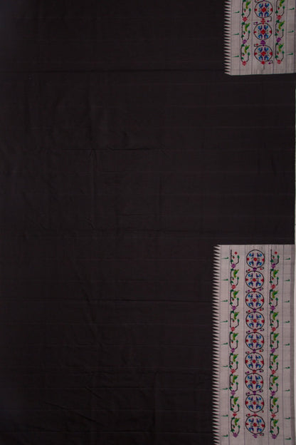 Paithani Silk Butta Black Saree