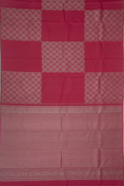 Kanchipuram Silk Antique Zari Brocade Red Saree