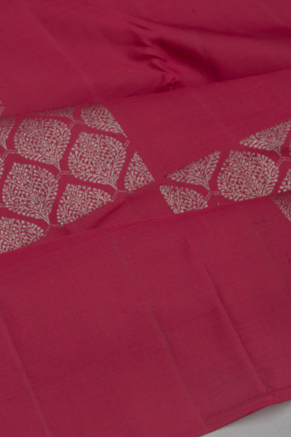 Kanchipuram Silk Antique Zari Brocade Red Saree