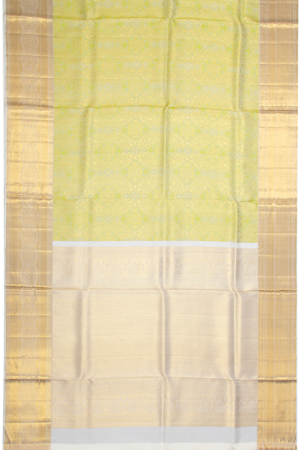 Kanchipuram Silk Brocade Green Saree