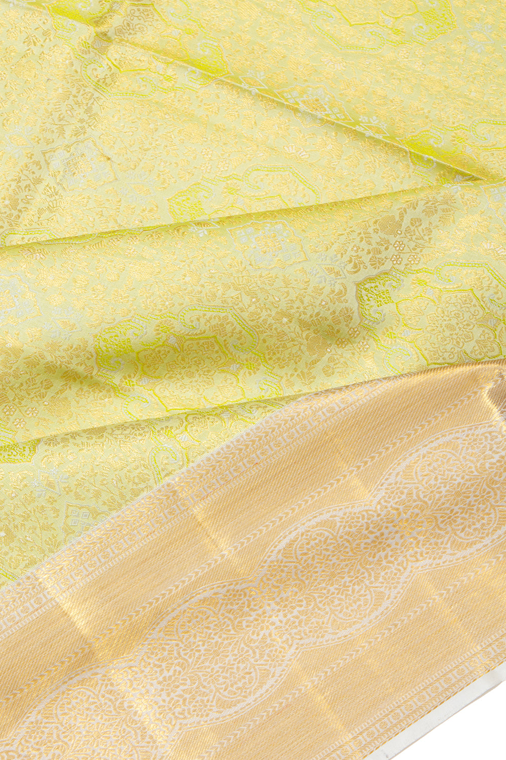 Kanchipuram Silk Brocade Green Saree