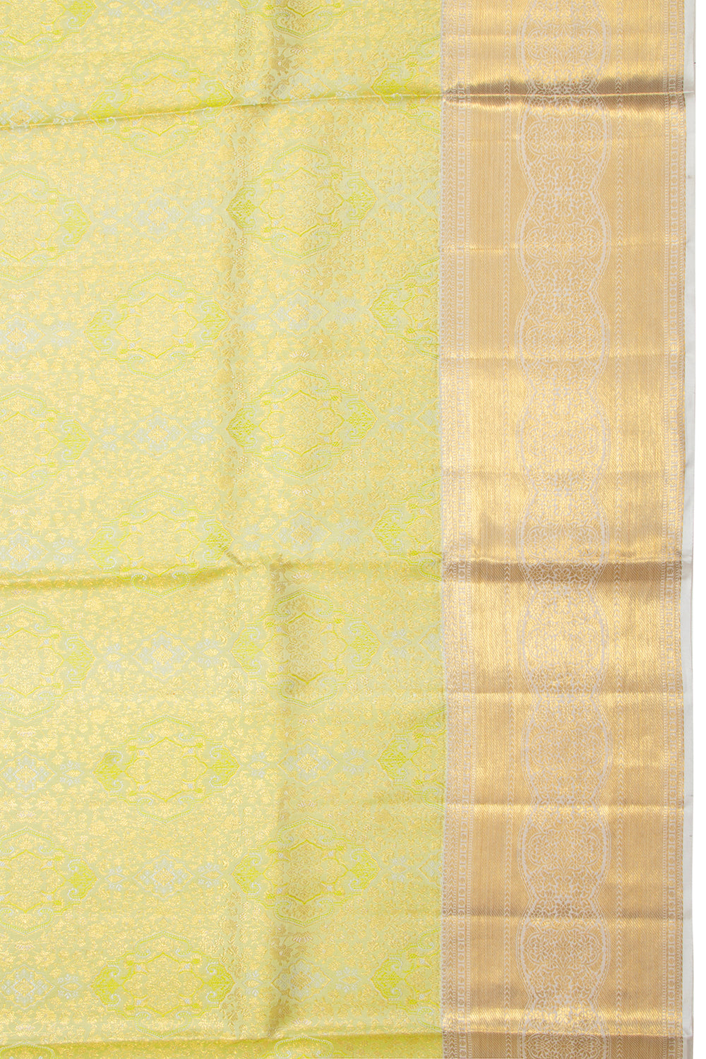 Kanchipuram Silk Brocade Green Saree