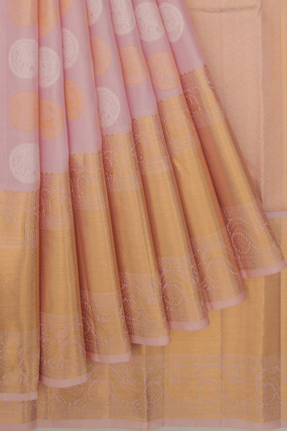 Kanchipuram Silk Butta Lavender Saree