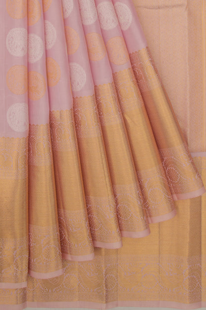 Kanchipuram Silk Butta Lavender Saree