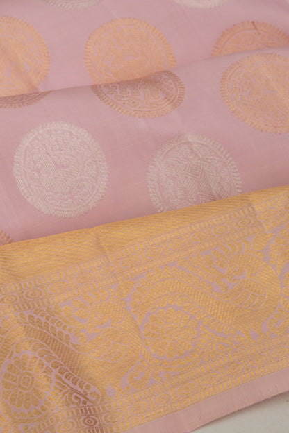 Kanchipuram Silk Butta Lavender Saree