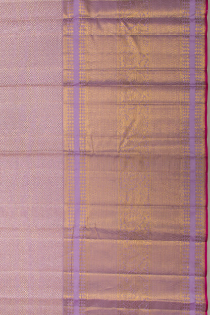 Kanchipuram Silk Tissue Brocade Lavender Saree