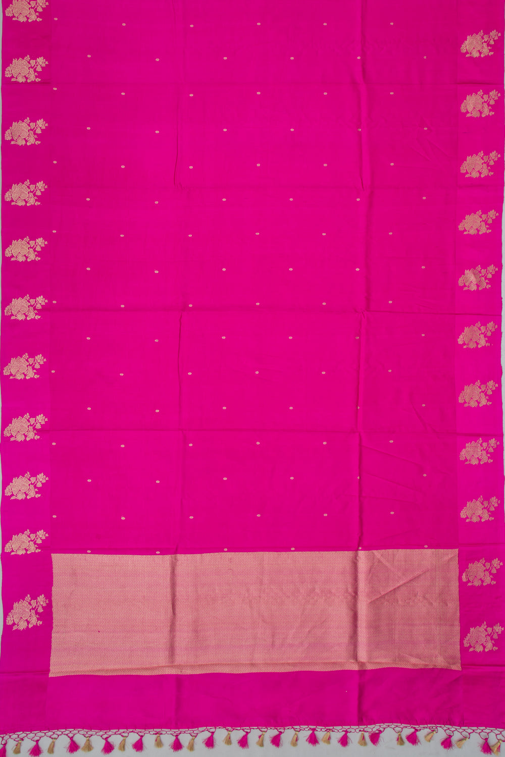 Banarasi Katan Silk Butta Rani Pink Saree