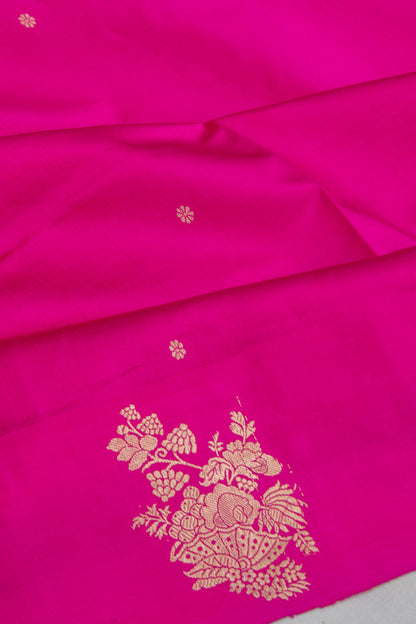 Banarasi Katan Silk Butta Rani Pink Saree
