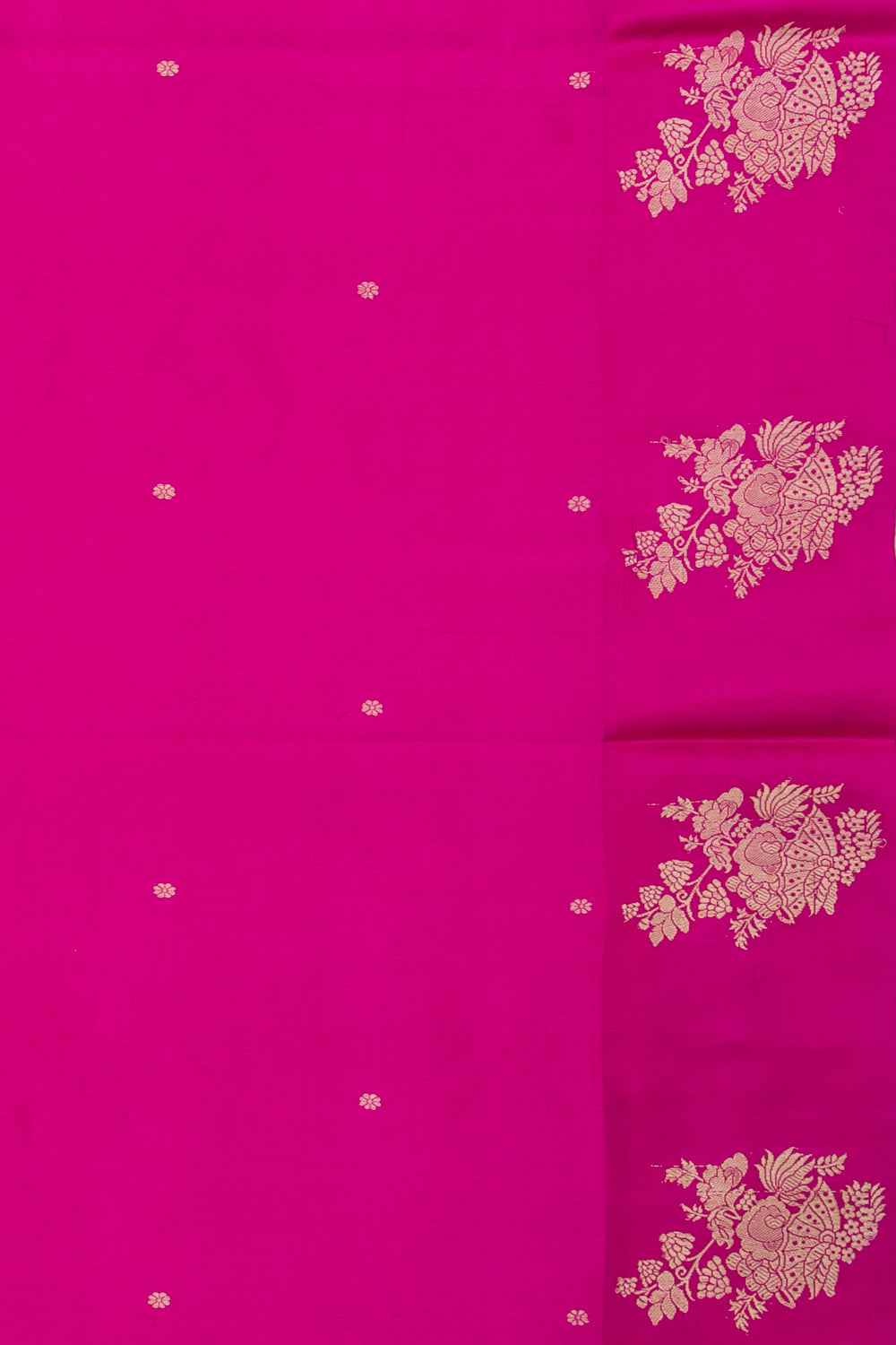 Banarasi Katan Silk Butta Rani Pink Saree