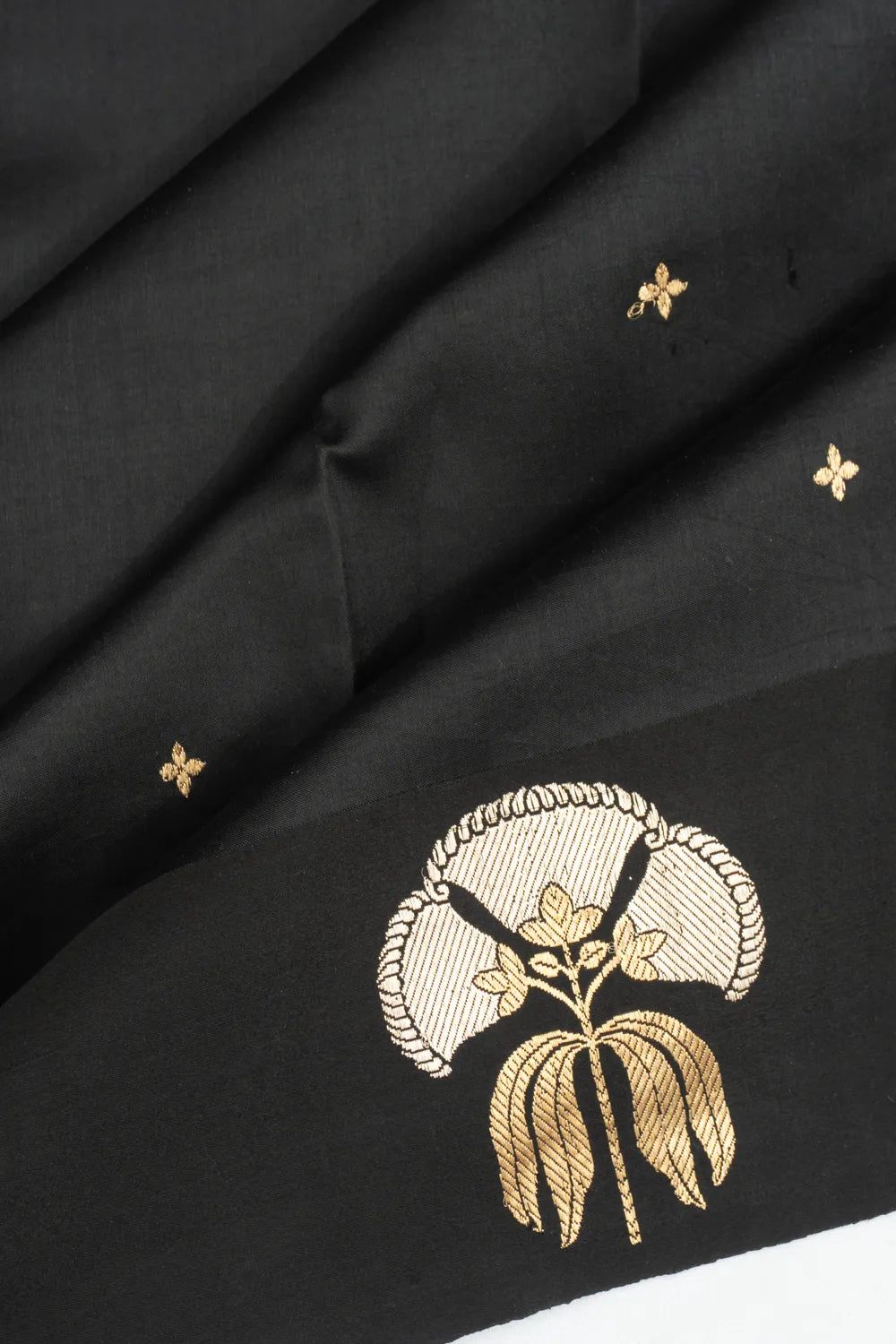 Banarasi Katan Silk Butta Black Saree