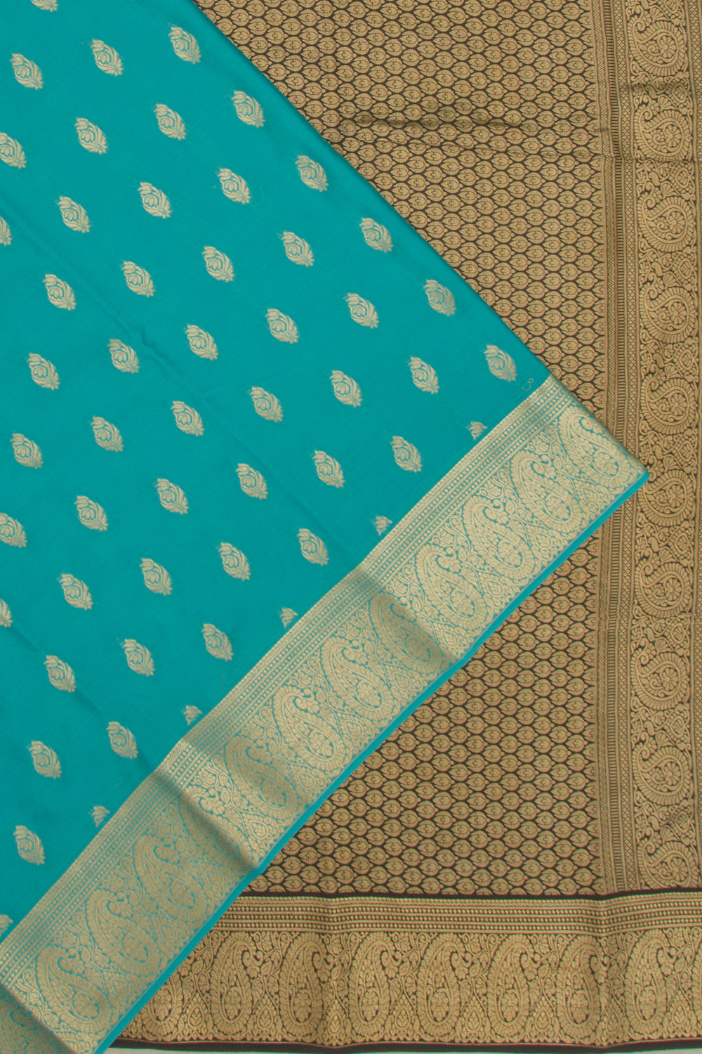 Binny Silk Brocade Sky Blue Saree