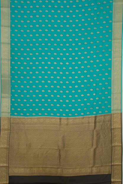 Binny Silk Brocade Sky Blue Saree