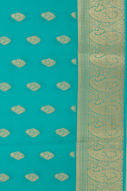 Binny Silk Brocade Sky Blue Saree