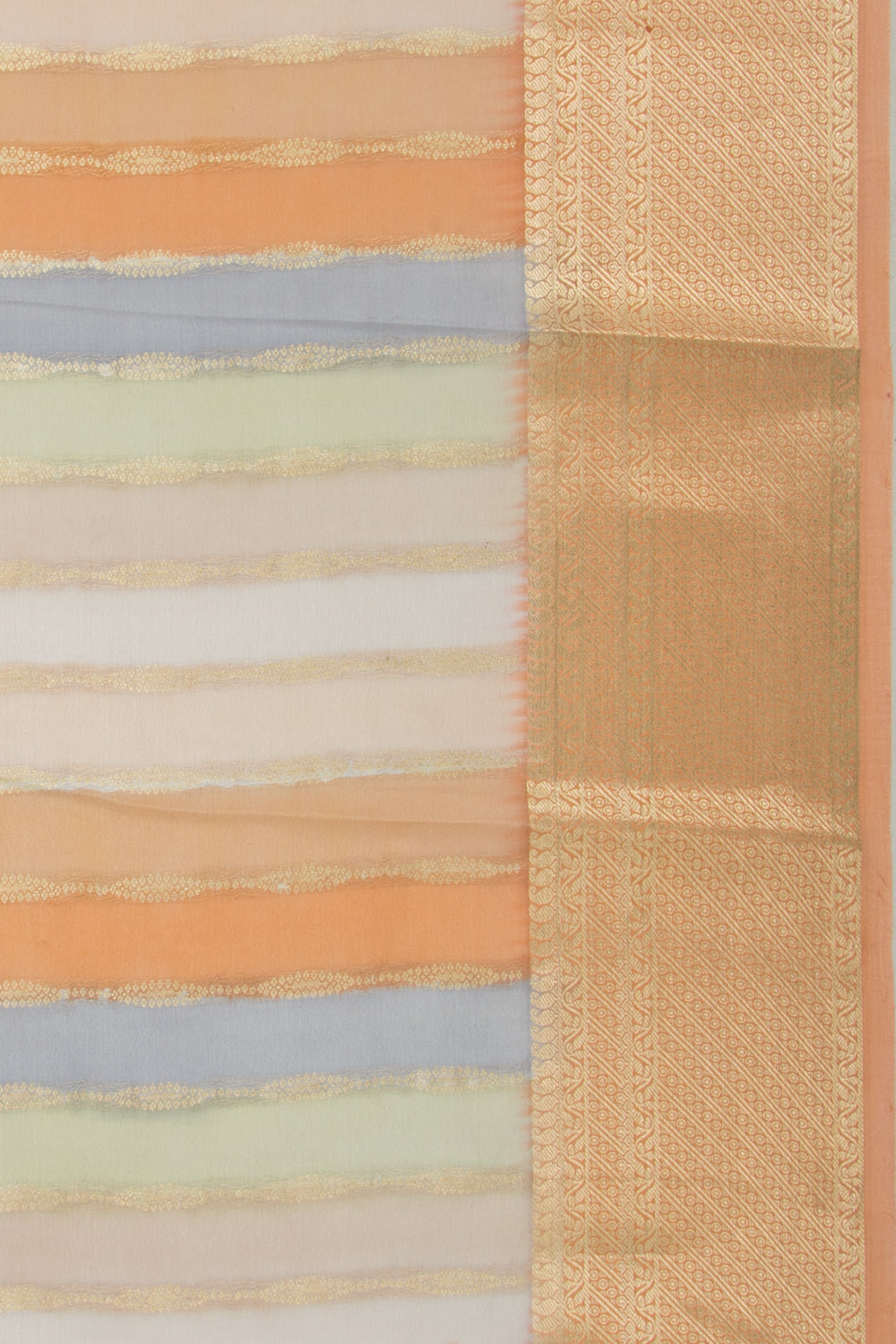 Binny Silk Vertical Lines Multi Color Saree