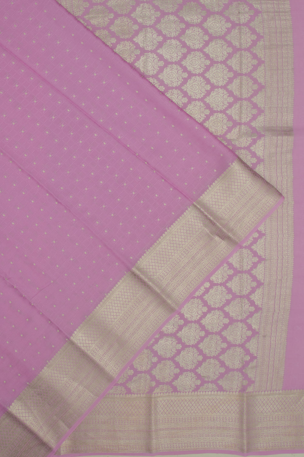 Binny Silk Brocade Lavender Saree