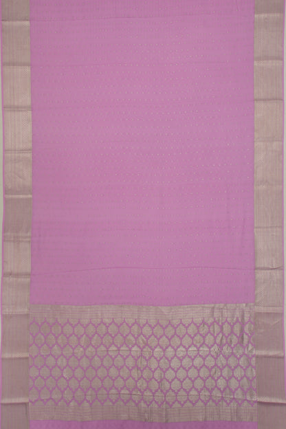 Binny Silk Brocade Lavender Saree