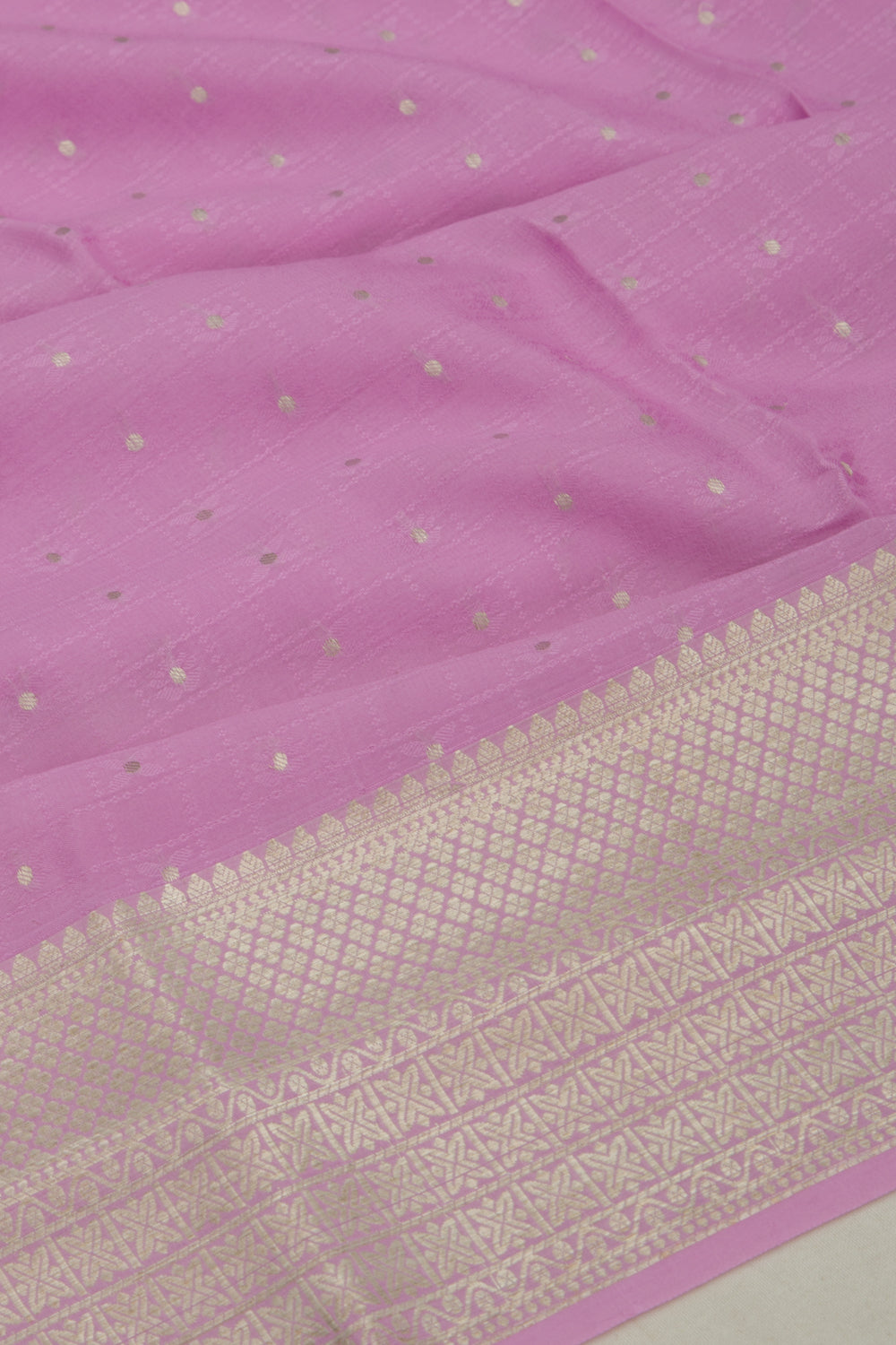 Binny Silk Brocade Lavender Saree