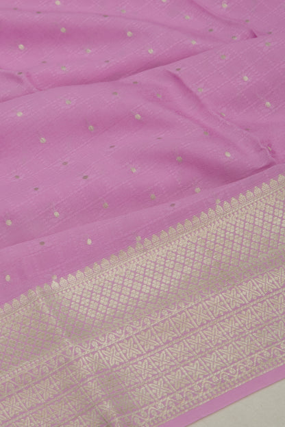 Binny Silk Brocade Lavender Saree