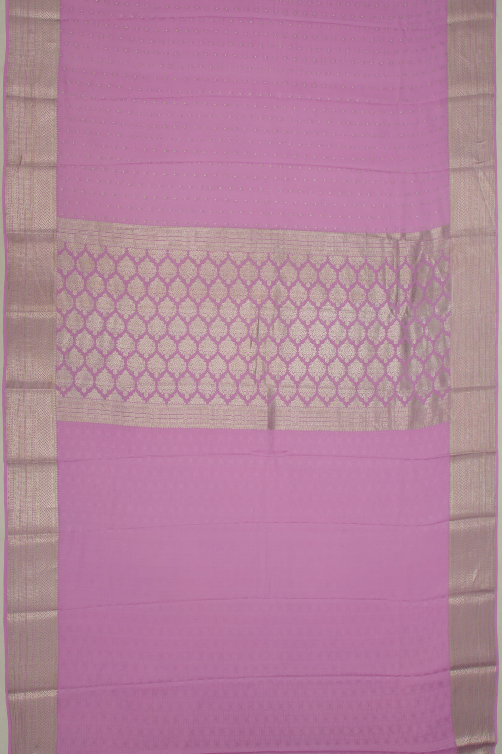 Binny Silk Brocade Lavender Saree