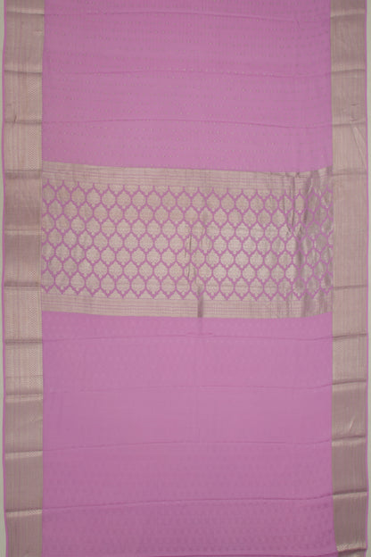 Binny Silk Brocade Lavender Saree