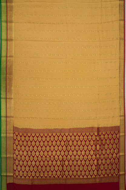 Binny Silk Brocade Gold Saree