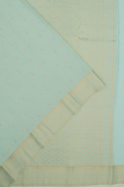 Binny Silk Brocade Sky Blue Saree