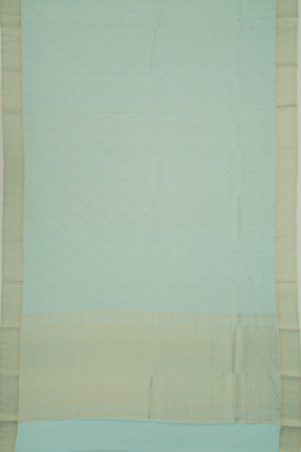 Binny Silk Brocade Sky Blue Saree