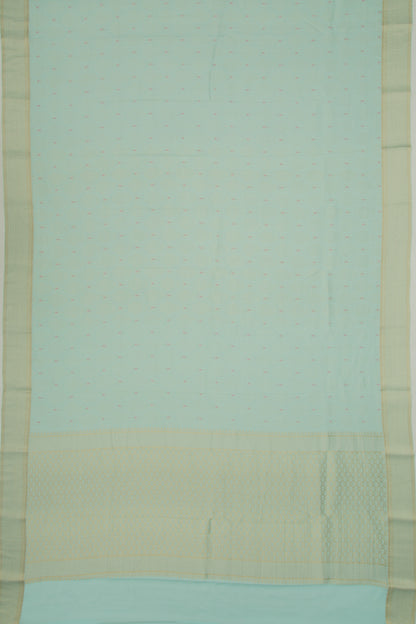 Binny Silk Brocade Sky Blue Saree