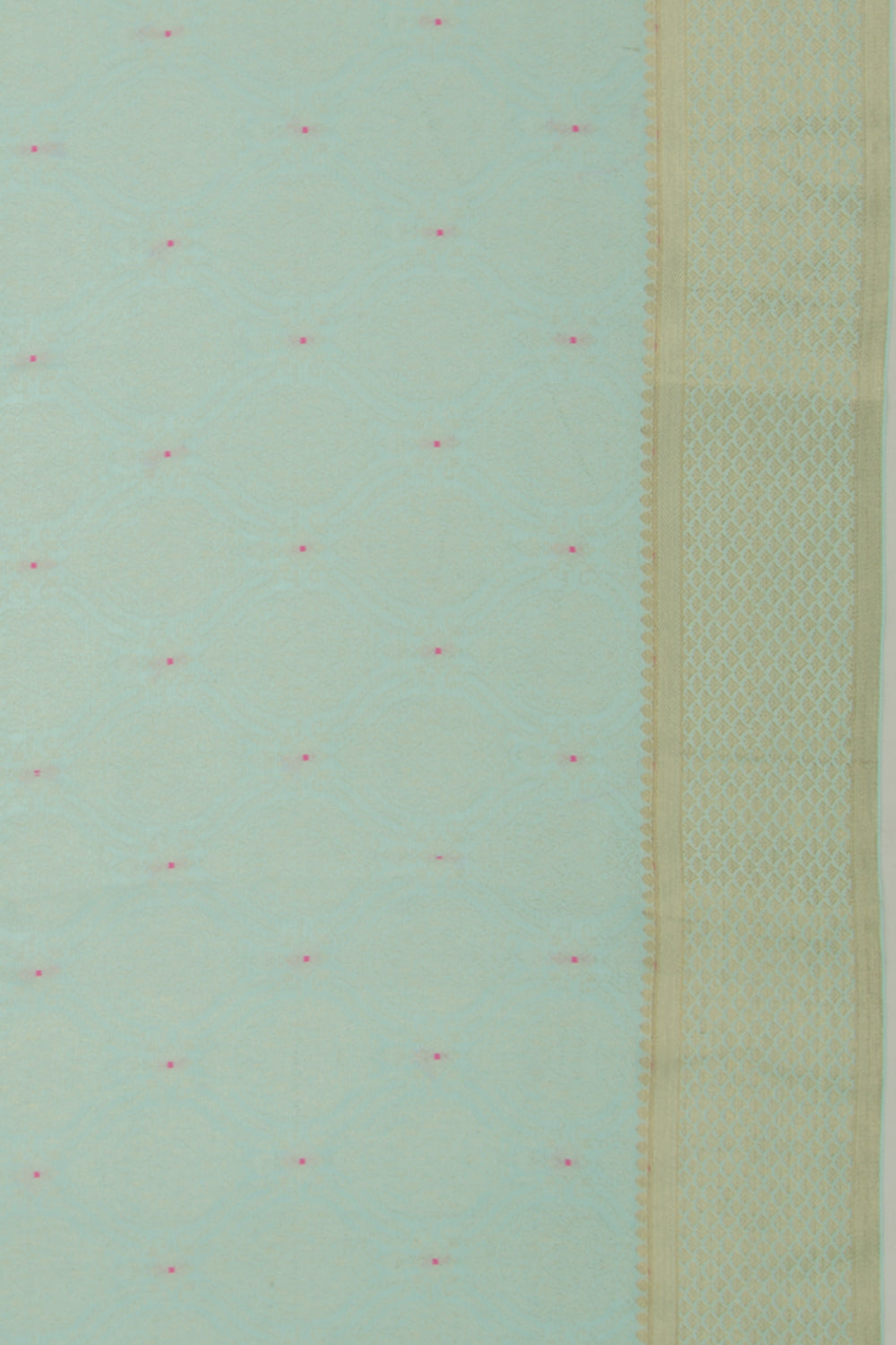 Binny Silk Brocade Sky Blue Saree