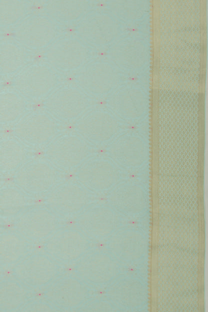 Binny Silk Brocade Sky Blue Saree