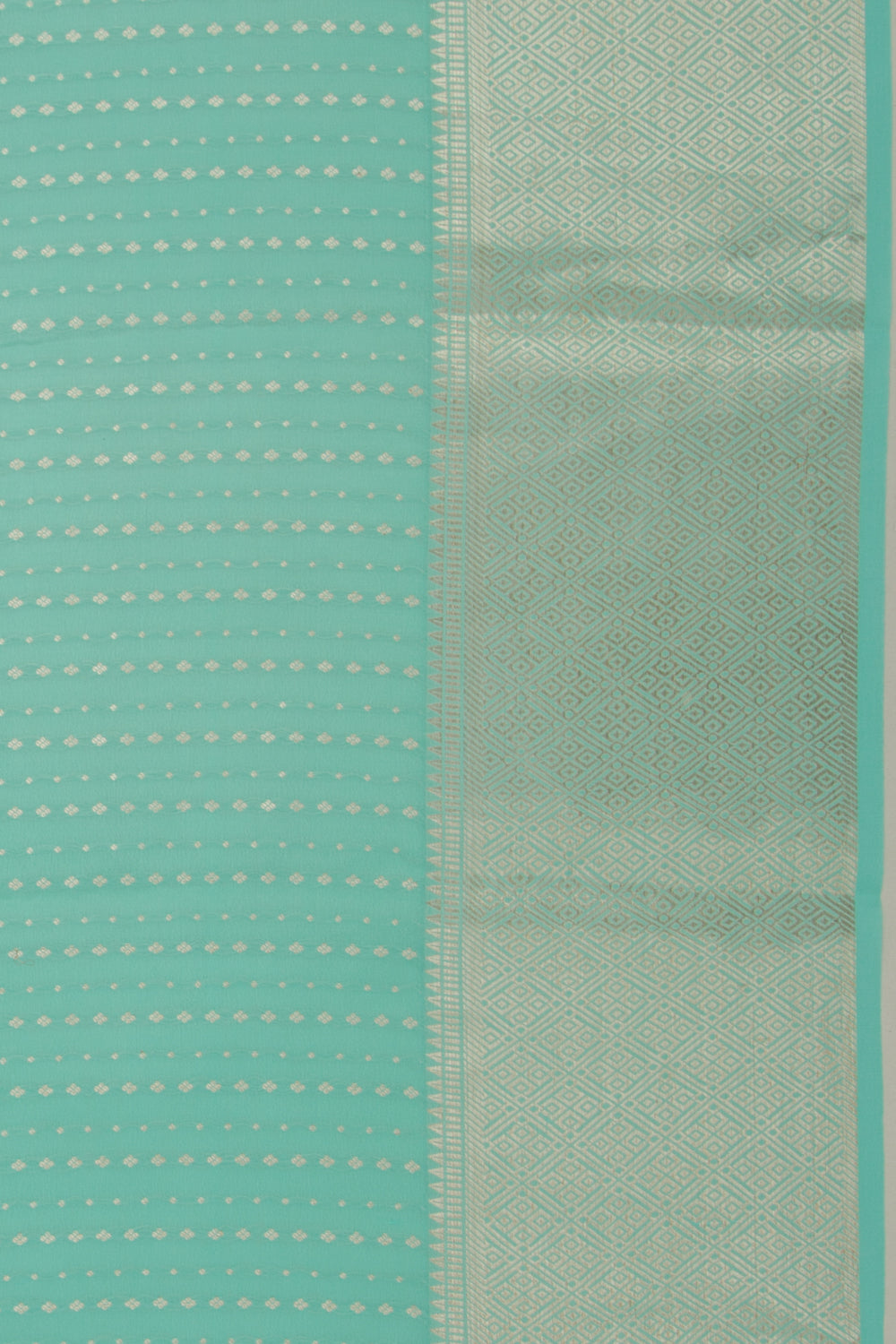 Binny Silk Vertical Lines Sky Blue Saree