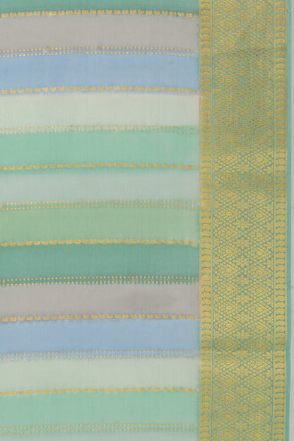 Binny Silk Vertical Lines Multi Color Saree