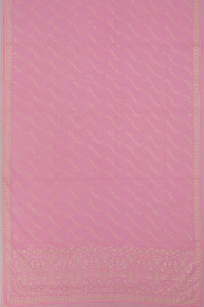 Kota Silk Brocade Pink Saree