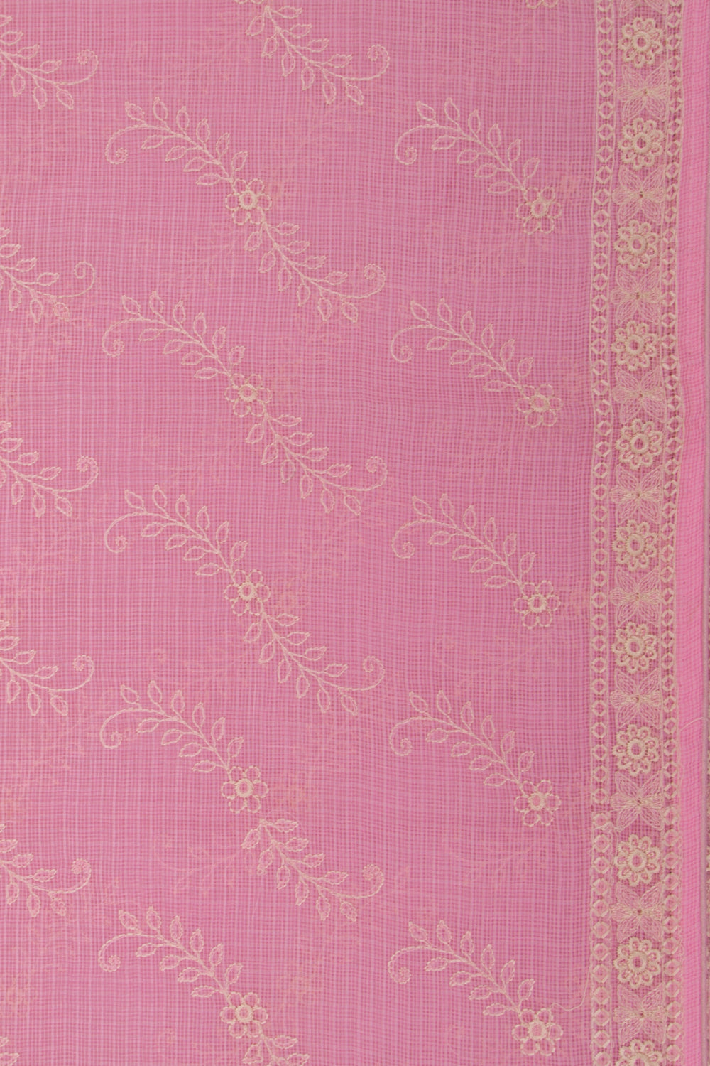 Kota Silk Brocade Pink Saree