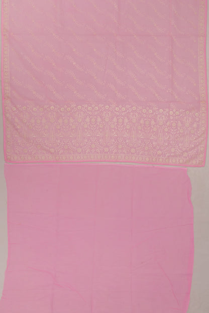 Kota Silk Brocade Pink Saree