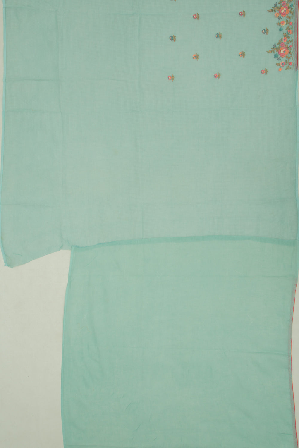Kota Soft Silk Embroidery Butta Blue Saree