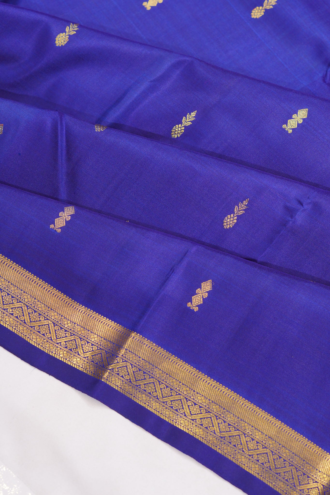 Taranga Kanchi Silk Butta Royal Blue Saree