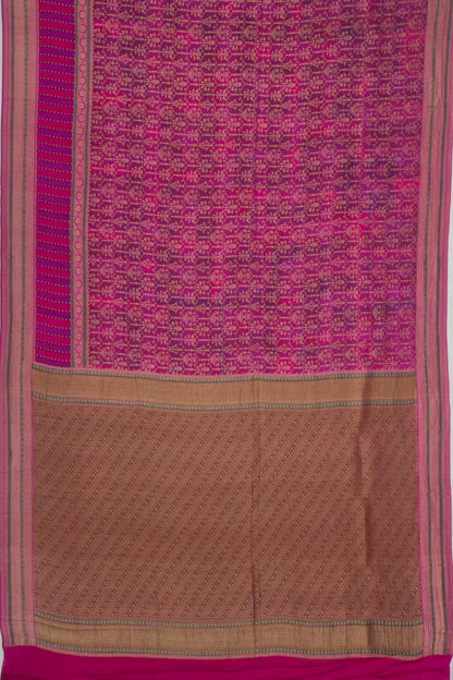 Binny Silk Brocade Pink Saree
