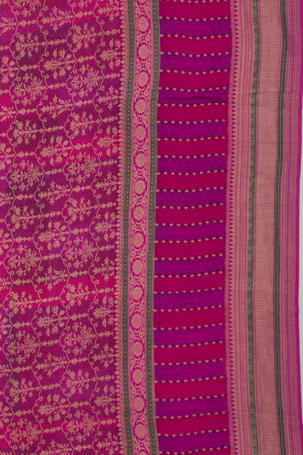 Binny Silk Brocade Pink Saree